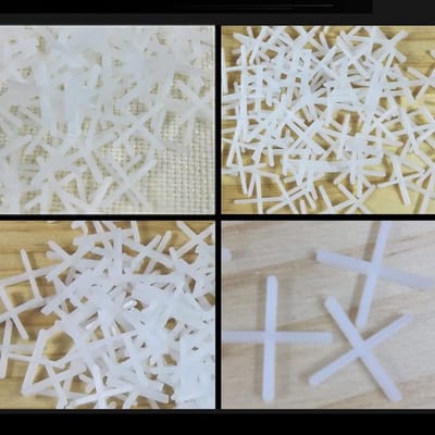 Tegelafstandhouders - Tegel Levelers - Vloer Wand Tegelen - Kruisvormig Nauwkeurig - 2.5mm 500 Stuks - Wit