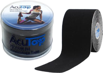 Acutop - Premium Kinesiologie Tape - Zwart - 5cm x 5m