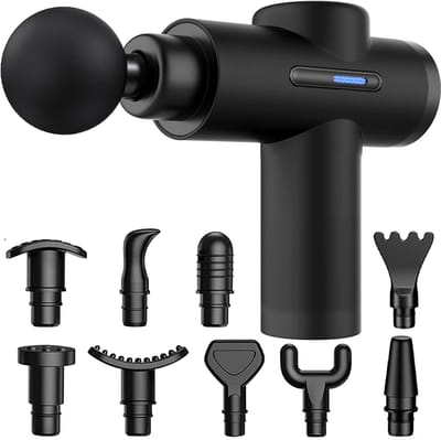 Squago Massage Gun professioneel - 32 standen - 10 opzetstukken - Compact massage Apparaat - Massage Pistool - Massagegun