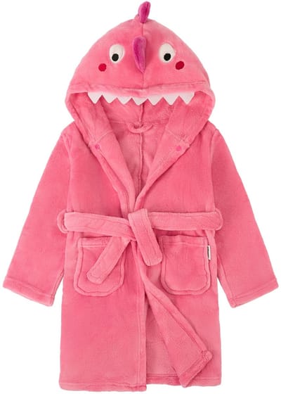 Dailygoody - Badjas voor Kinderen - Fleece Kamerjas met Capuchon - Comfortabel en Warm - Geschikt voor Jongens en Meisjes - Dierenmotieven - Perfect v...
