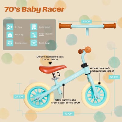 Story 70’s Baby Racer Loopfiets Mint Blue