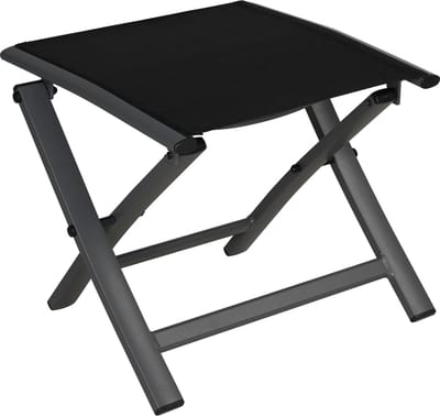 Unyqoos ® Stijlvolle en Weerbestendige Aluminium Tuinkruk voor Balkon en Terras - Opvouwbaar Design in Zwart