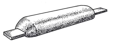Plastimo Anode 1.8 kg Half-ei en strip 290x90x30mm
