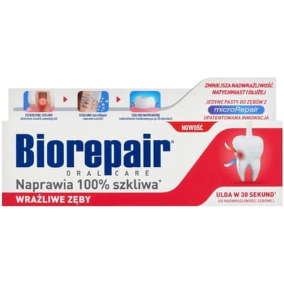 Biorepair Fast Sensitive Repair - Tandpasta - Directe verlichting - Met microRepair - 75 ml