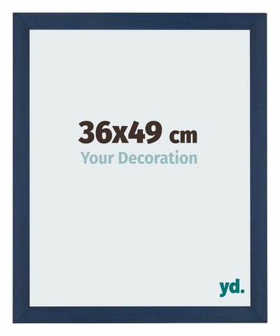 Your Decoration - Puzzellijst 36x49 cm - Donkerblauw Geveegd - Puzzellijst 500-1000 stukjes - MDF Fotolijst - Mura