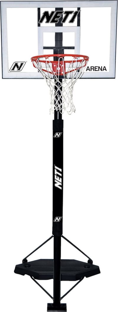 Net1 Arena verplaatsbare basketbalstandaard met ring - voor volwassenen