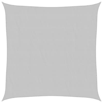 vidaXL - Zonnezeil - 2,5x2,5 - m - 100% - polyester - oxford - lichtgrijs