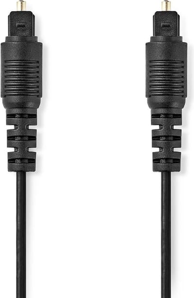 Nedis Optische Audiokabel - TosLink Male - TosLink Male - 5.00 m - Rond - PVC - Zwart - Doos
