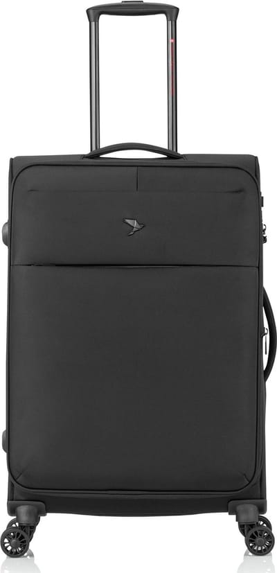 Pack Easy GoOn 4 wielen Trolley M 67 cm met uitbreidingsplooi - Zachte bagage - TSA slot - schwarz
