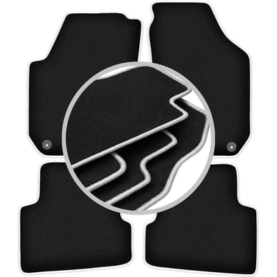 CARLUX-SILVER automatten voor: Skoda Fabia II hatchback, stationwagen (2007-2014)