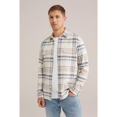 WE Fashion Overshirt Beige Taglia: XS | Camicie Casual Outlet | Uomo | Marrone