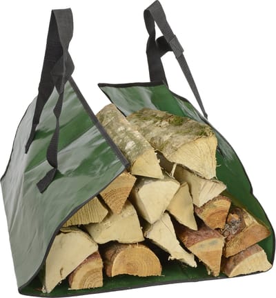 Haardhout draagzak set van 5 stuks