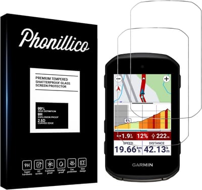 Screenprotector voor Gps Garmin Edge 550 / Edge 850 - 2 stuks Beschermglas van glas Transparante glazen schermbeschermfolie