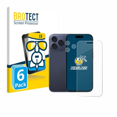 Screenprotector 6 Stuks voor Apple iPhone 17 Pro Max (Voor+Camera) Beschermglas transparant