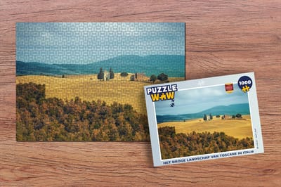 Puzzel Het droge landschap van Toscane in Italië - Legpuzzel - Puzzel 1000 stukjes volwassenen