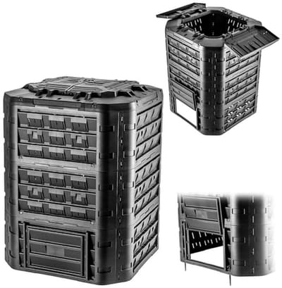 Modulaire Compostbak voor Tuinafval met Ventilatie en Irrigatie - 950 Liter
