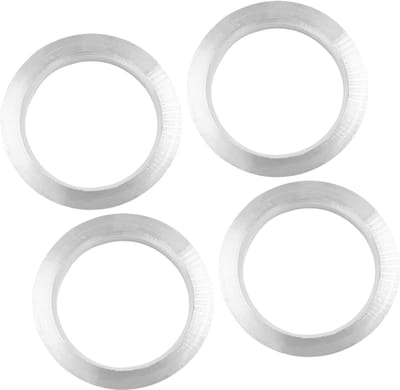 Dailygoods- Naafringen Set van 4 - Aluminiumlegering - Binnendiameter 57,1 mm - Buitenmaat 73,1 mm - Trillingsreductie - Constante Grip - Wielringen