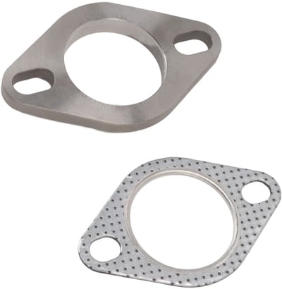 Dailygoods- Uitlaatflens Roestvrij Staal - Uitlaatflensaansluitset - Afdichtingsprestaties - 2 Bouten - Geschikt voor Catback/Headers - Lekkagepreventie - Uitlaatverbinding