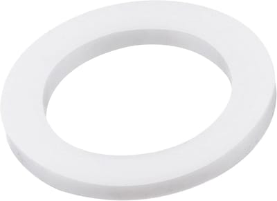 sourcing map 10 stuks PTFE platte afdichting, 24 mm o.d. 16 mm i.d. 2 mm dik, 3/4 inch-flens wit