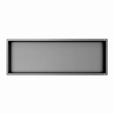 Gun metal RVS Inbouwnis met tegelflens 30x90x7cm - Inbouwnis badkamer en Douche