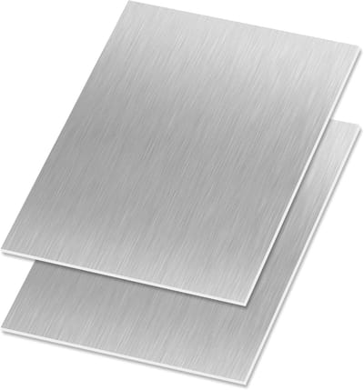 Roestvrijstalen Plaat - Metaalplaat - Modelbouw Handwerk - Met Beschermfolie - 150x200mm 0.5mm - Metaal