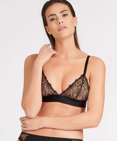 Aubade Miss Karl Triangel Bh UC10 Zwart - maat S