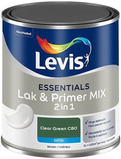 Levis - Essentials Lak & Primer Mix - Clear Green C80 - Mengverf - 1 L