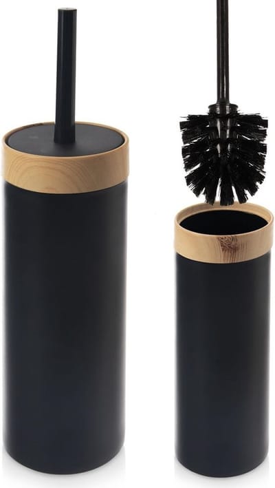 Toiletborstel met Standaard Zwart BLACK - WC Borstel - Toilet