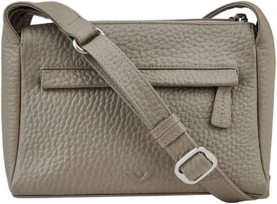 VOi Leren schoudertas Gianna Crossbody Bag Sand Taupe