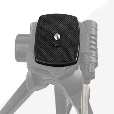 Dailygoods- Statief Quick Release Plaat 35mm - Mini Draagbare Houder - Antislip Pads - Geschikt voor Yunteng - Eenvoudige Installatie - Lichtgewicht - Camera Mount