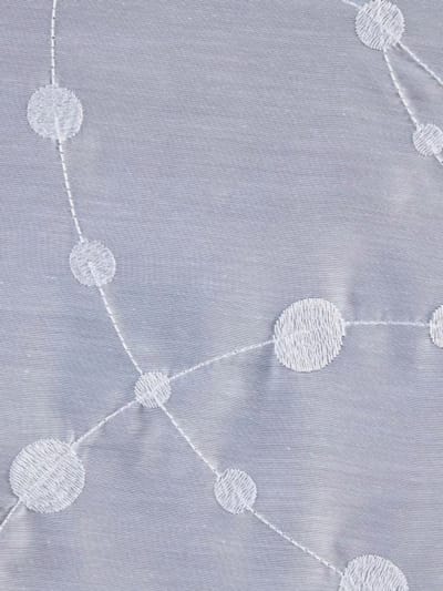 Heine Home Witte Gordijn 140x145 cm - Half Verduisterend met Borduurwerk