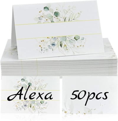 Plaatskaarten 50 Stuks - Dubbelgevouwen - Modern Ontwerp - Perfect voor Bruiloft - ShopVlot