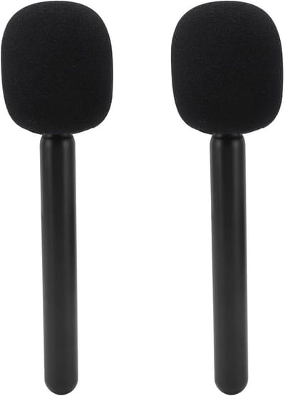 Microfoonstandaard Set van 2 - Verstelbare Houder voor Draadloze Microfoons, Ideaal voor Lark M1, C1, G1 en Movo