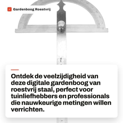 Dailygoods- Gardenboog Digitale Hoekmeter 0-180 Graden - Verstelbaar - Roestvrij Staal - Nauwkeurige Meting - Lasergravure - Robuust en Duurzaam