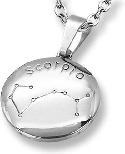 Amanto Ketting Schorpioen - 316L Staal - Horoscoop - ∅25mm - 60cm