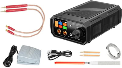 Compacte Puntlasser - Batterijlasser - Accupacks Lassen - Dubbele Puls Technologie - 0.3 mm Dikte - Zwart