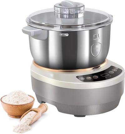 Deegmaker met Gisting - Broodmachine Keukenmachine - Thuis Bakken - Automatisch Kneed- en Gistfunctie - 5L Capaciteit - Zilver