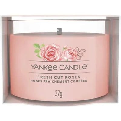 Yankee Candle Fresh Cut Roses, Rond, Roze, Roze, 10 uur, 1 stuk(s)