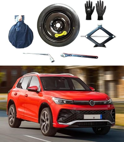 Reservewielset - Noodwiel Krik - Veilig Onderweg - Compleet met Gereedschap - 17 Inch - Zwart