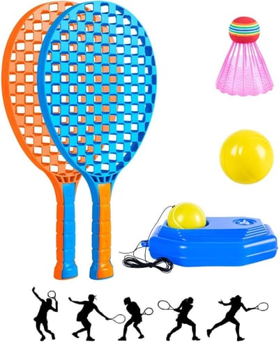 Tennis Trainer Set - Oefenbal met Koord - Solo Trainingshulp - Anti-Twist Ontwerp - Kinderen - Stijl 1