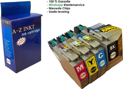 Atotzinkt premium huismerk inkt cartridges voor Brother LC422XL / LC-422 XL inktcartridges Multipack 4 Kleuren - Geschikt voor Brother MFC-J5340DW, J5345DW, J5740DW, J6540DW en J6940DW
