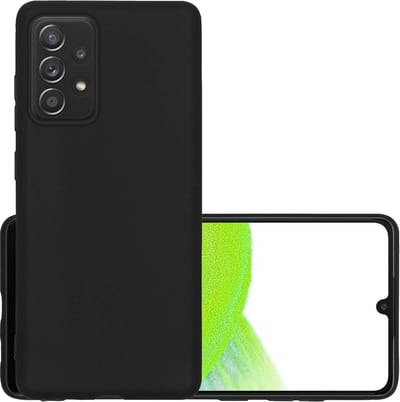 Hoesje - Geschikt voor Samsung Galaxy A33 - Sterk & Shockproof - Hoes Cover - Siliconen Case - Zwart