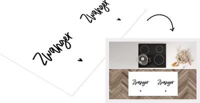 Keukenloper - Loper keuken - Spreuken - Zwanger - Quotes - Mama - 120x60 cm - Keukenloper vinyl