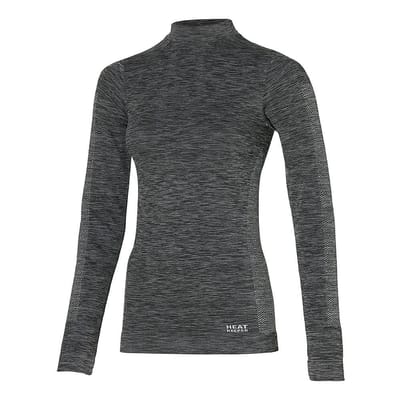 Heatkeeper - Thermoshirt dames - Zwart melange - S - 1-Stuk - Thermo shirt dames lange mouw
