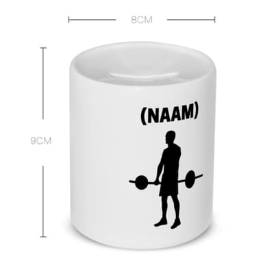Akyol - fitness met eigen naam Spaarpot - Fitness - sporter - sportschool - 350 ML inhoud