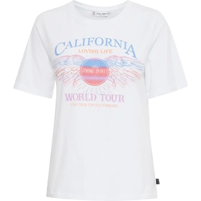 Dames-T-shirt Pulz Jeans Brielle World Tour