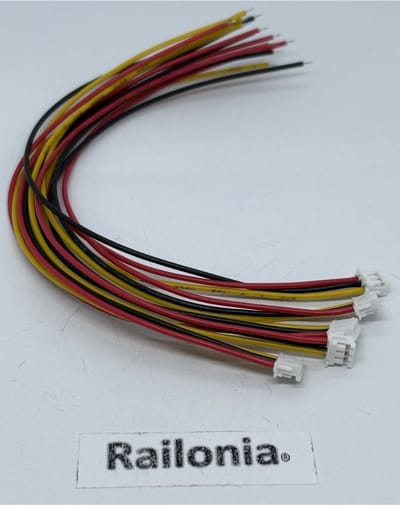 5x aansluitkabel voor wisselaandrijving Märklin Trix (refr. E521760 ) 74490 74491 NIEUW