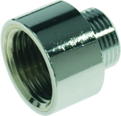 VSH draadfitting met 2 aansluiting D1112, messing, le 23.5mm, soknippel