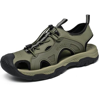 Grote Baotou Sandalen Heren Zomer Nieuw Casual Outdoor Wandelschoenen Ademende Strandschoenen 45 gray