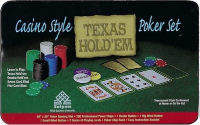 Texas Hold'em-pokerset in casinostijl
